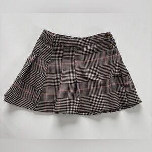 Girl's H&M Black and Cream Checkered Skirt Size 5T